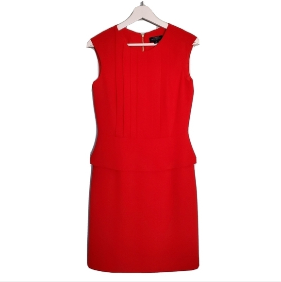 Tahari Arthur S. Levine Red Dress - Picture 1 of 5